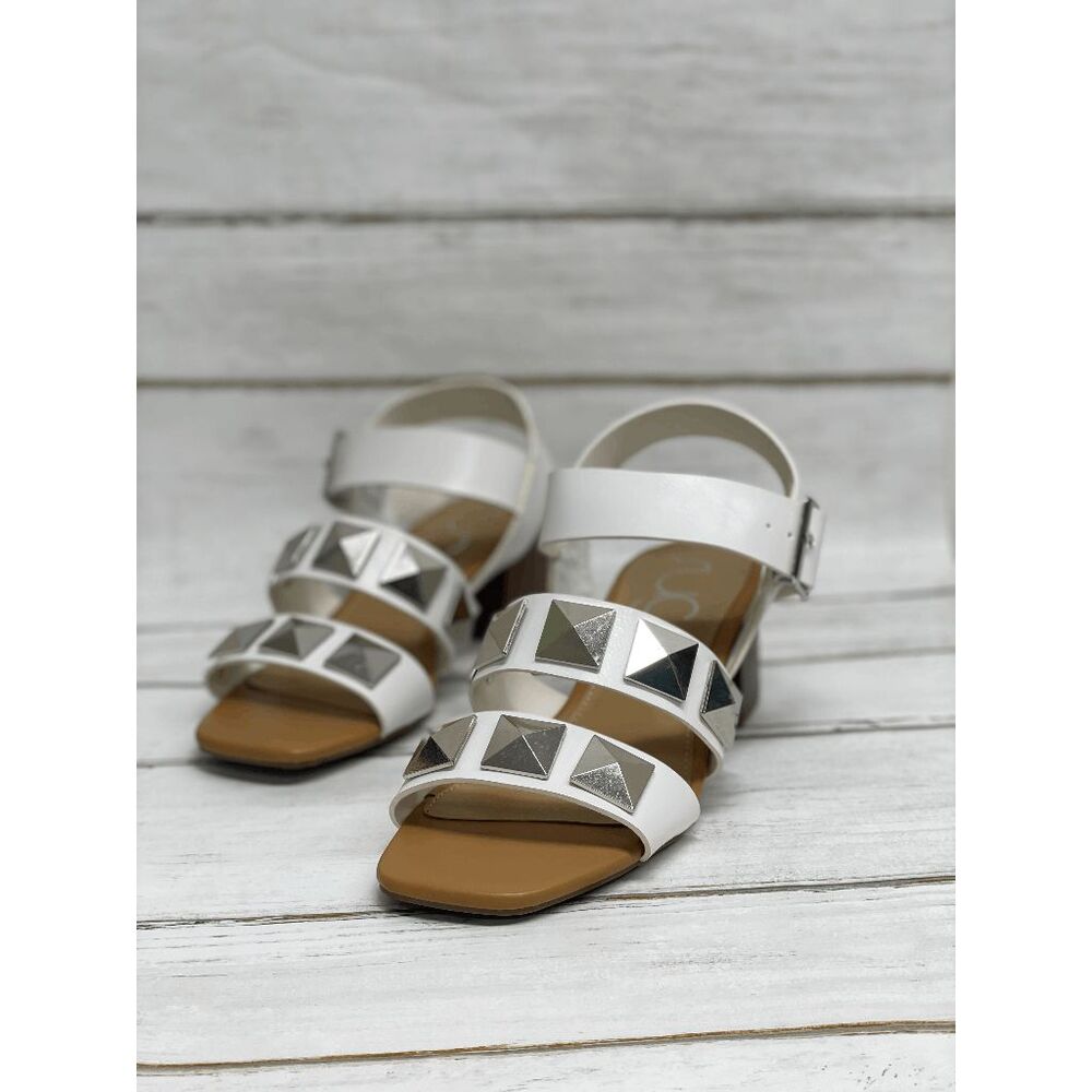 Sugar Women's Mable 2 Block Heel Sandals - White 7M